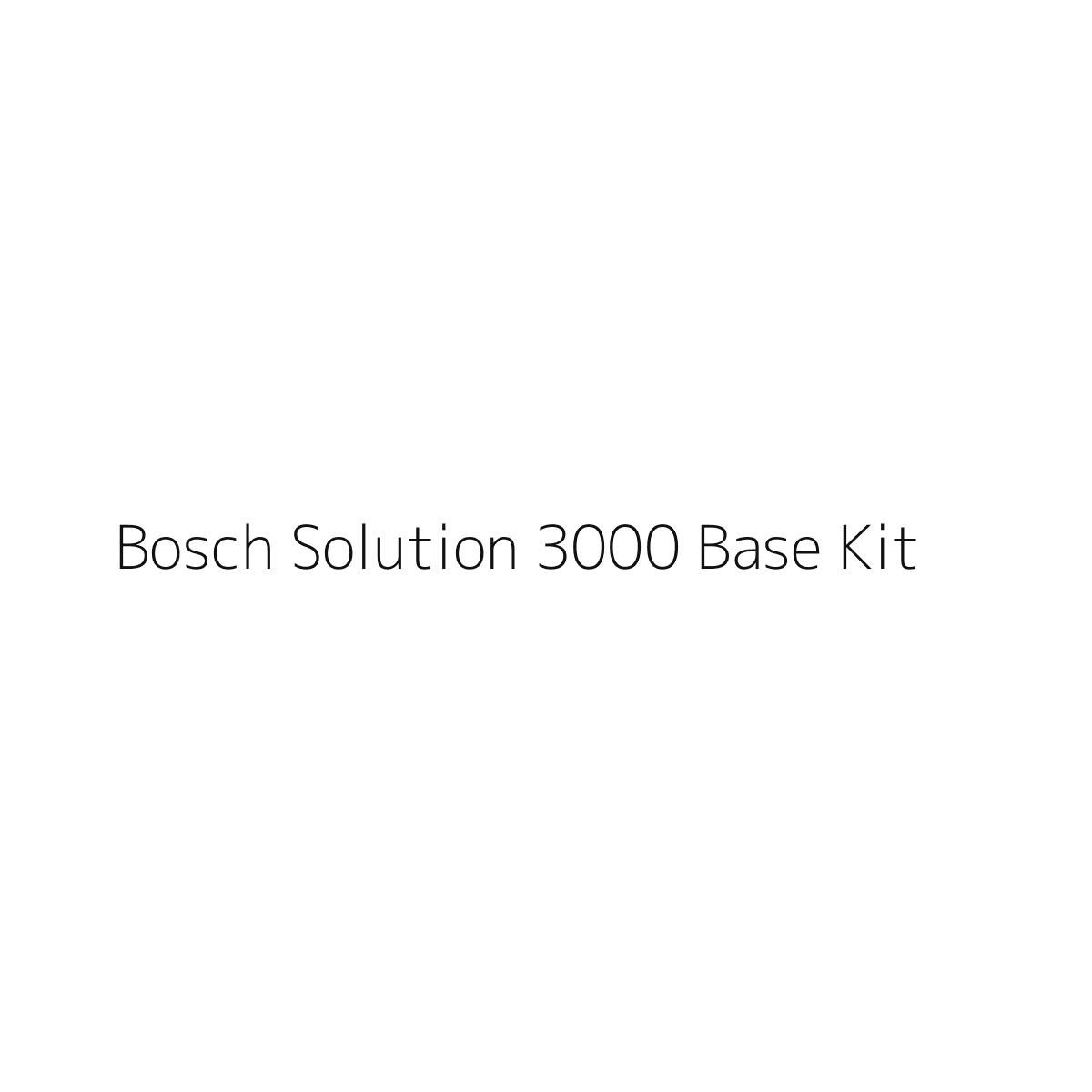 Bosch Solution 3000 Alarm Base Kit